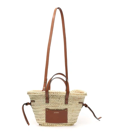 Shop Isabel Marant Handbags In Natural/cognac