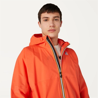 Shop K-way Jacket In Yellow &amp; Orange