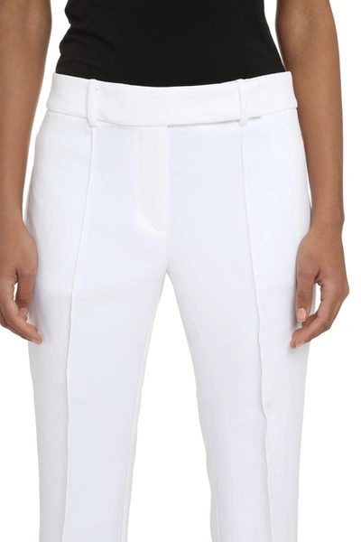 Shop Michael Michael Kors Straight-leg Trousers In White