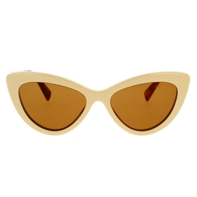 Shop Miu Miu Eyewear Sunglasses In Beige