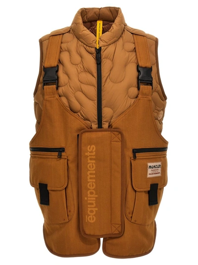 Shop Moncler Genius X Salehe Bembury 'sierpinki' Vest In Brown