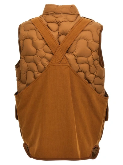 Shop Moncler Genius X Salehe Bembury 'sierpinki' Vest In Brown