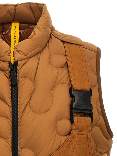 Shop Moncler Genius X Salehe Bembury 'sierpinki' Vest In Brown