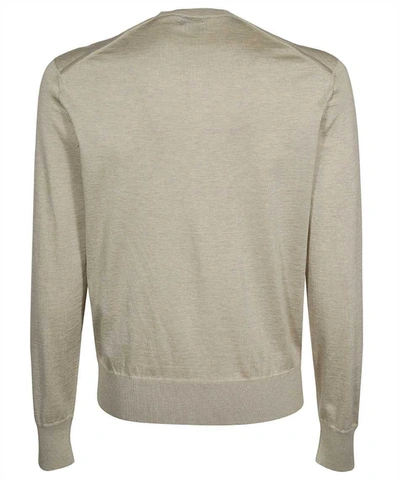 Shop Tom Ford Cotton-silk Blend Sweater In Sand
