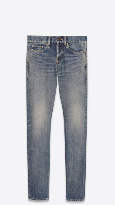 Pre-owned Saint Laurent 2021 Dirty Blue Jeans. 36. $790