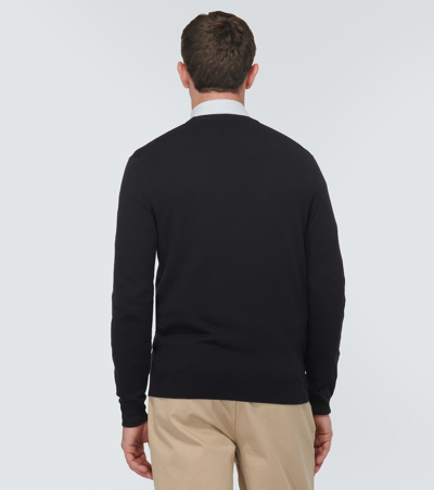 Shop Polo Ralph Lauren Pony Cotton Sweater In Black