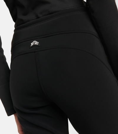 Jet Set Pegaso High-rise Slim Pants In Black