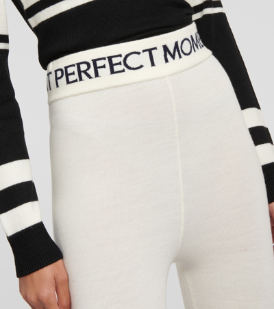 Shop Perfect Moment Nordic Intarsia Wool Leggings In White