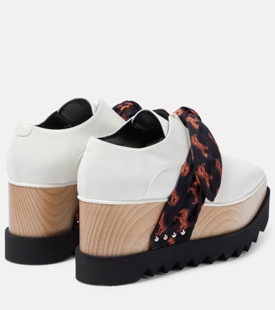 Shop Stella Mccartney Elyse Alter Mat Platform Loafers In White