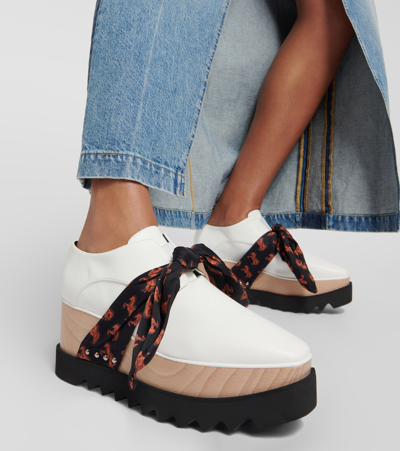 Shop Stella Mccartney Elyse Alter Mat Platform Loafers In White