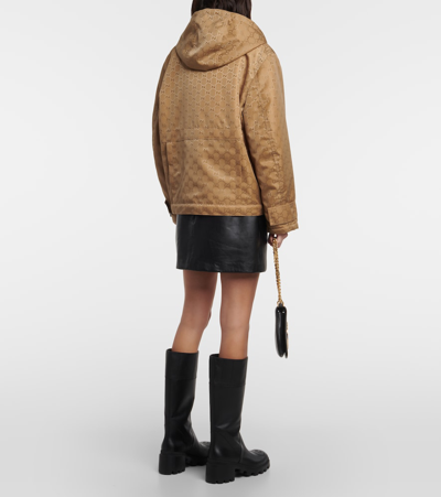 Gucci Gg Canvas Jacket In Brown