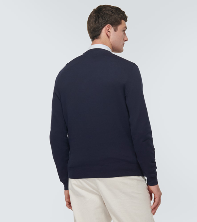 Shop Polo Ralph Lauren Cotton Sweater In Blue
