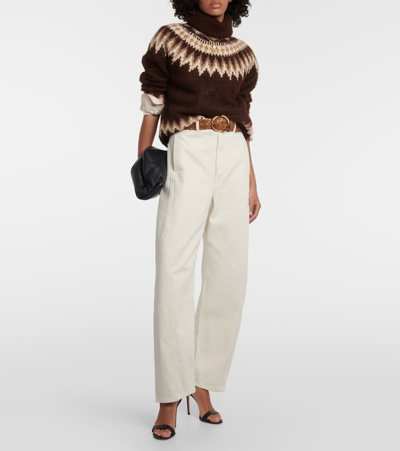 Shop Polo Ralph Lauren Wool-blend Turtleneck Sweater In Brown