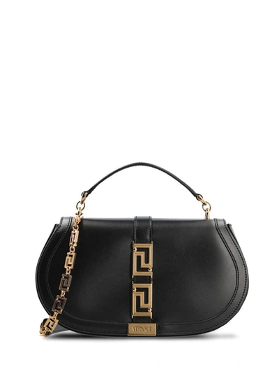 Shop Versace Handbags In Black