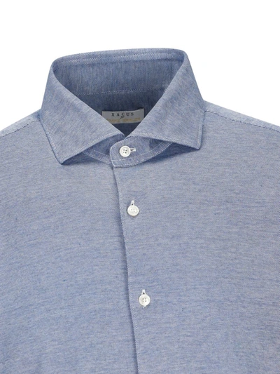 Xacus Textured Button-down Shirt In 00