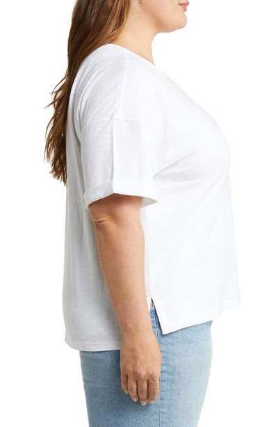 Shop Caslon Relaxed Boyfriend T-shirt In White