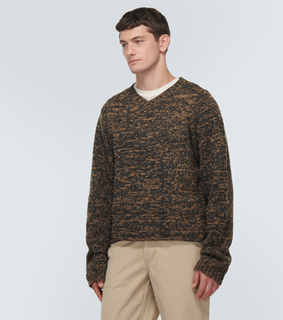 Shop Undercover Intarsia Wool Sweater In Brown