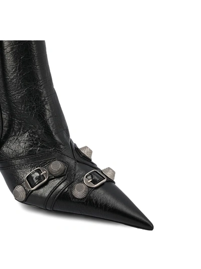 Shop Balenciaga Boots In Black/aged Nikel