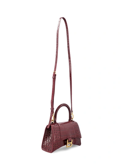 Shop Balenciaga Handbags In Dark Red