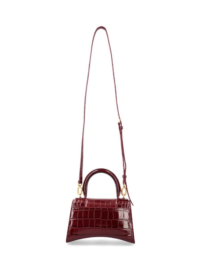 Shop Balenciaga Handbags In Dark Red