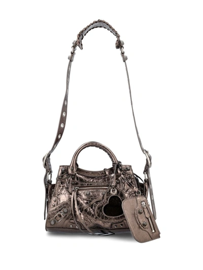 Shop Balenciaga Handbags In Dark Bronze