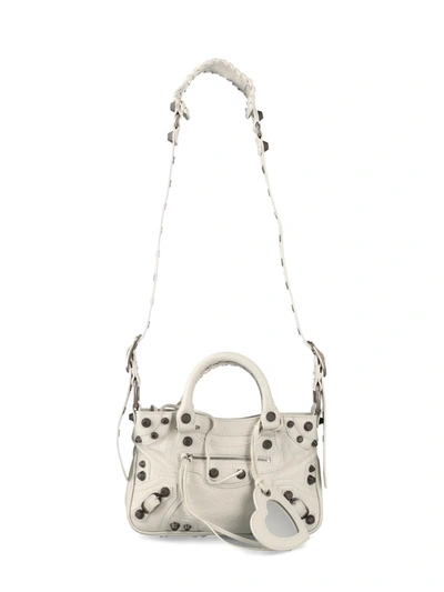 Shop Balenciaga Handbags In Optic White