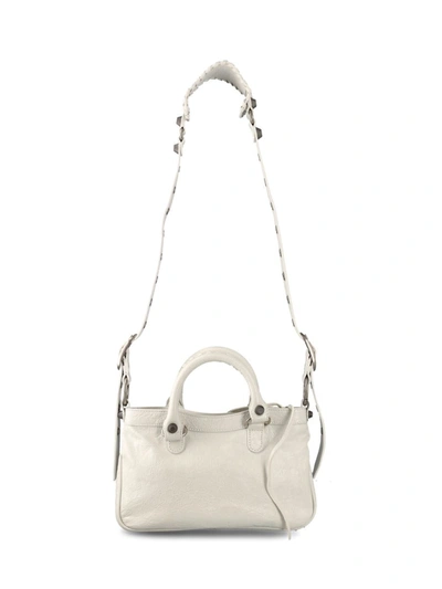 Shop Balenciaga Handbags In Optic White