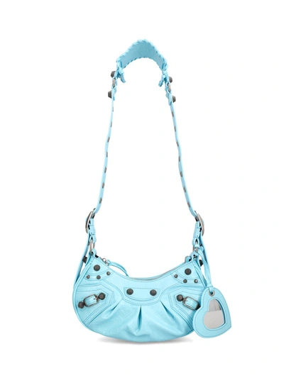 Shop Balenciaga Handbags In Sea Blue