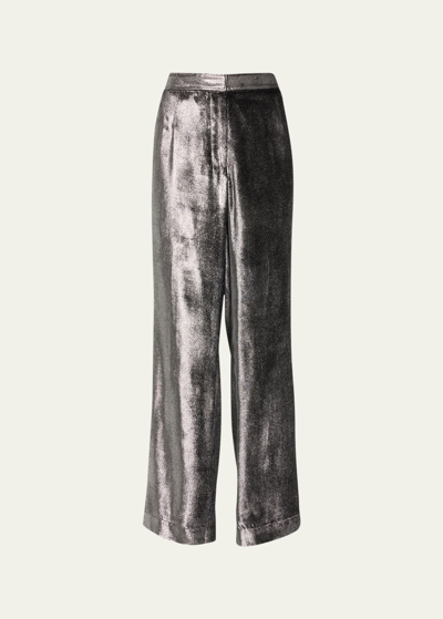 Shop Libertine Sterling New Wide-leg Pants In Silbl