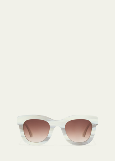 Shop Thierry Lasry Gambly 7003 Acetate Cat-eye Sunglasses In White