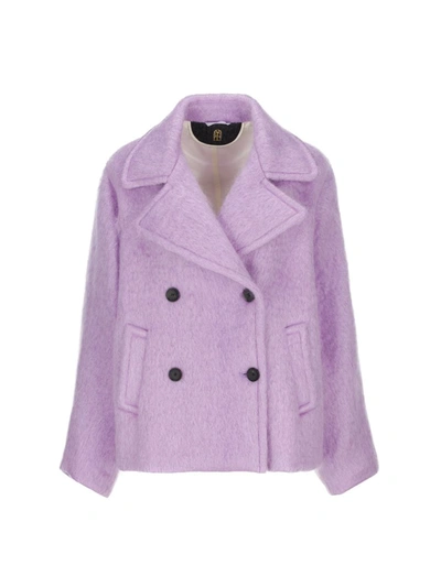 Shop Il Cappottino The Coat Jackets In Lilac