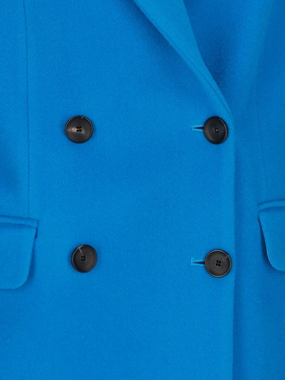 Shop Il Cappottino The Coat Jackets In Turquoise