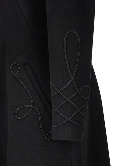 Il Tabarro Double-breasted Coat In Black