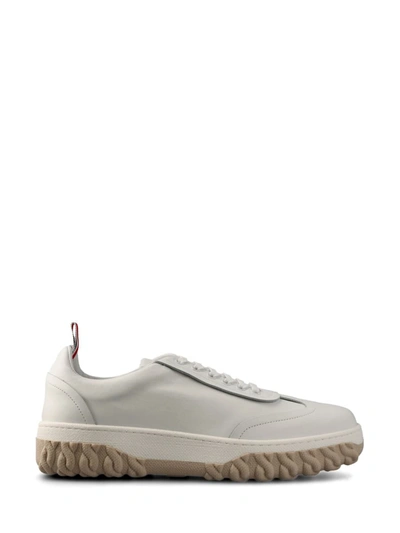Shop Thom Browne Low Shoes In White