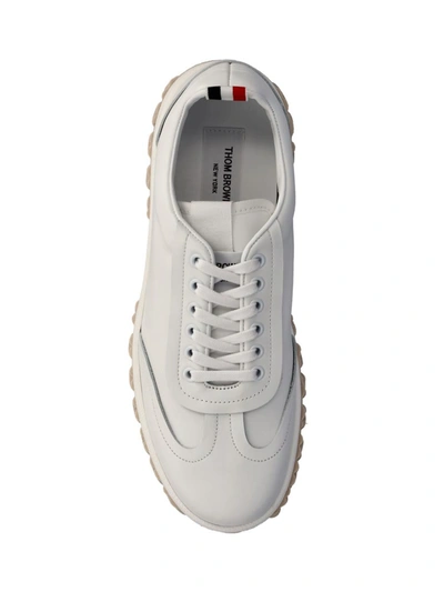 Shop Thom Browne Low Shoes In White