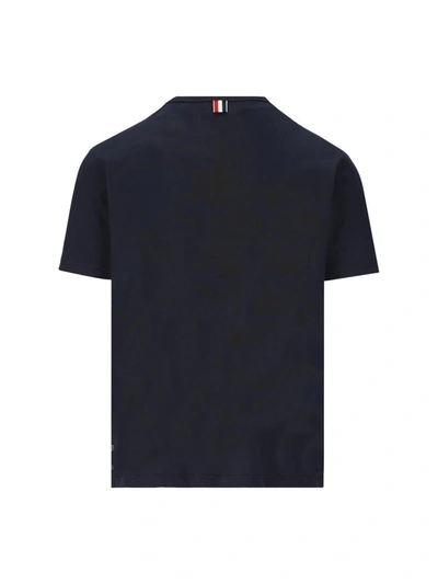 Shop Thom Browne T-shirts And Polos In Blue