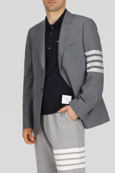 Shop Thom Browne Trousers In Gray
