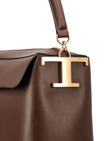 Shop Tod's Handbags In African Brown