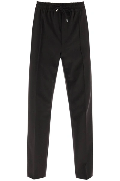 Shop Valentino Garavani Joggers In Light Wool In Brown