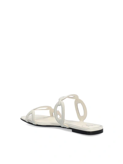 Shop Valentino Garavani Sandals In Ivory/transparent