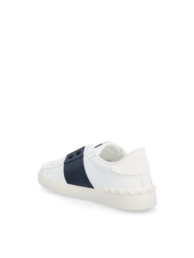 Shop Valentino Garavani Sneakers In White/marine