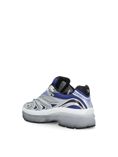 Shop Valentino Garavani Sneakers In Silver/blue