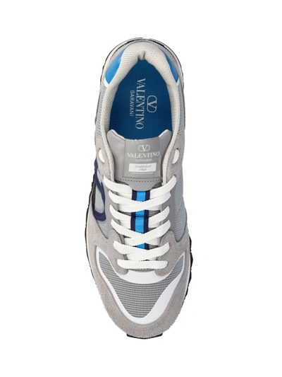 Shop Valentino Garavani Sneakers In Blue Delft