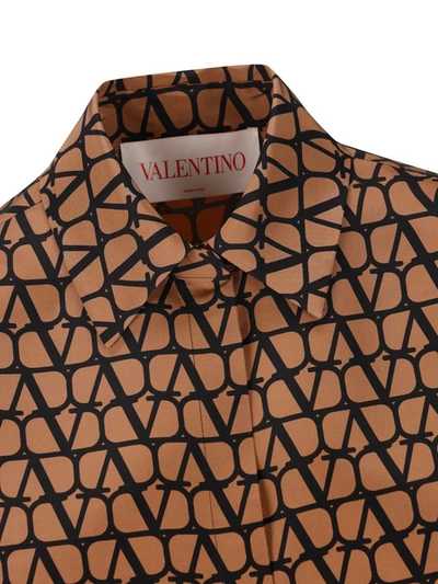 Shop Valentino Jackets In Light Camel/black