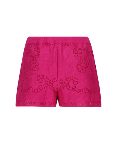 Shop Valentino Shorts In Pink Pp