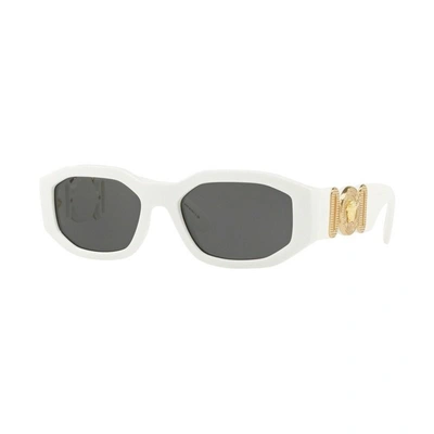 Shop Versace Sunglasses In White