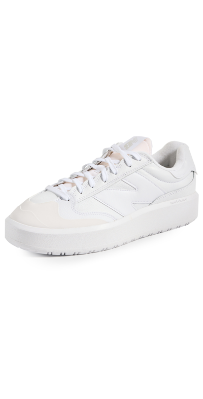 Shop New Balance Ct302 Court Sneakers White/white
