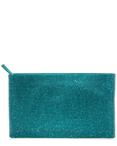 Shop Judith Leiber Zip Pouch Crystal Pouch