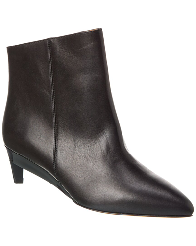 Shop Isabel Marant Deyan Leather Bootie In Black