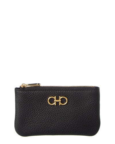 Ferragamo Woman Gancini Key Holder In Black